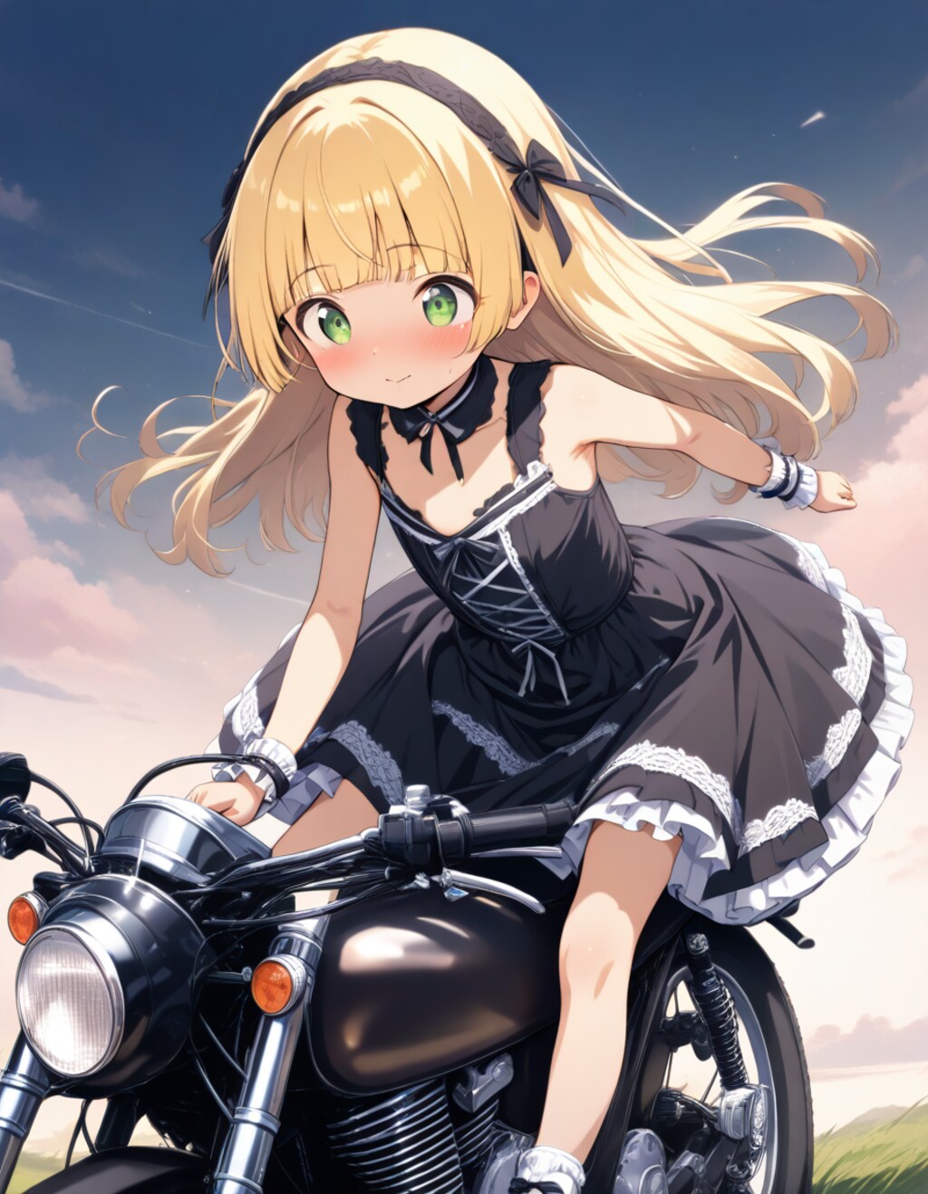 Let's go out on a motorcycle