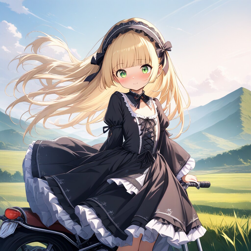 Let's go out on a motorcycle