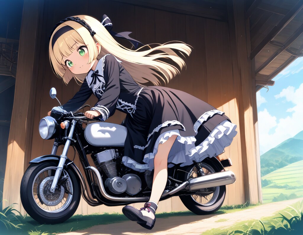 Let's go out on a motorcycle