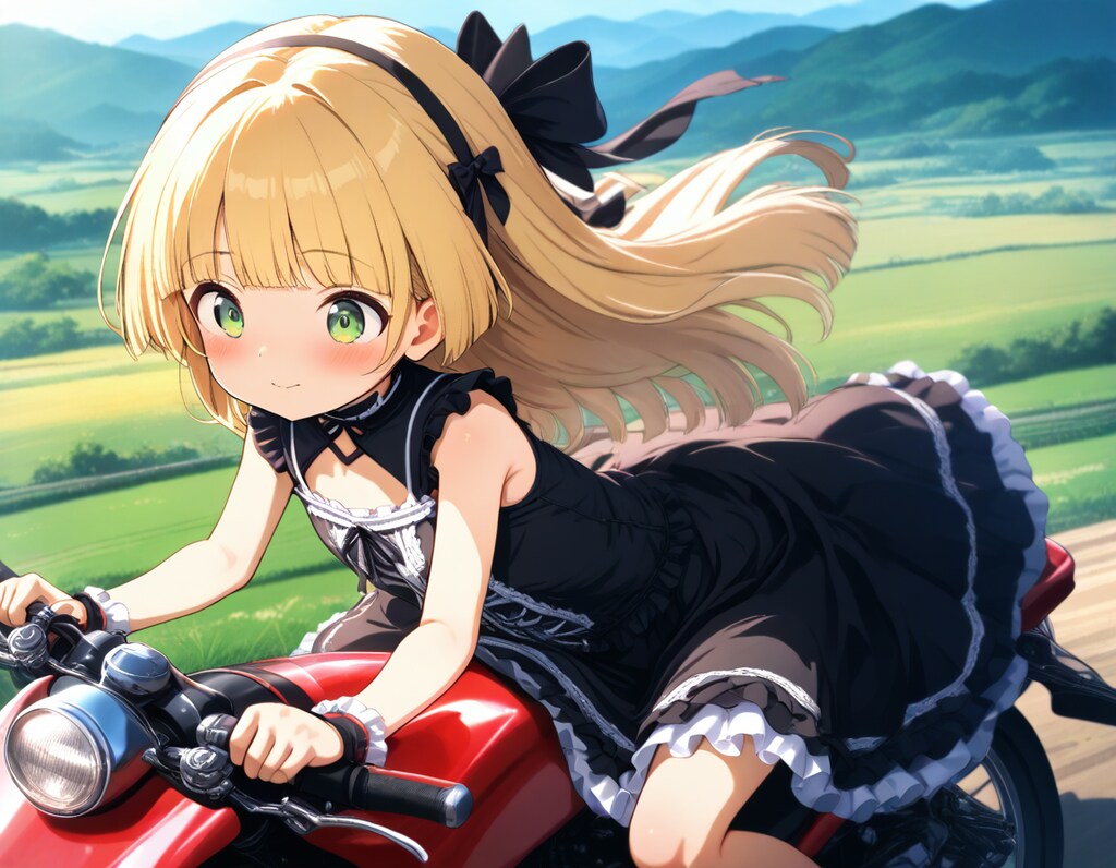 Let's go out on a motorcycle