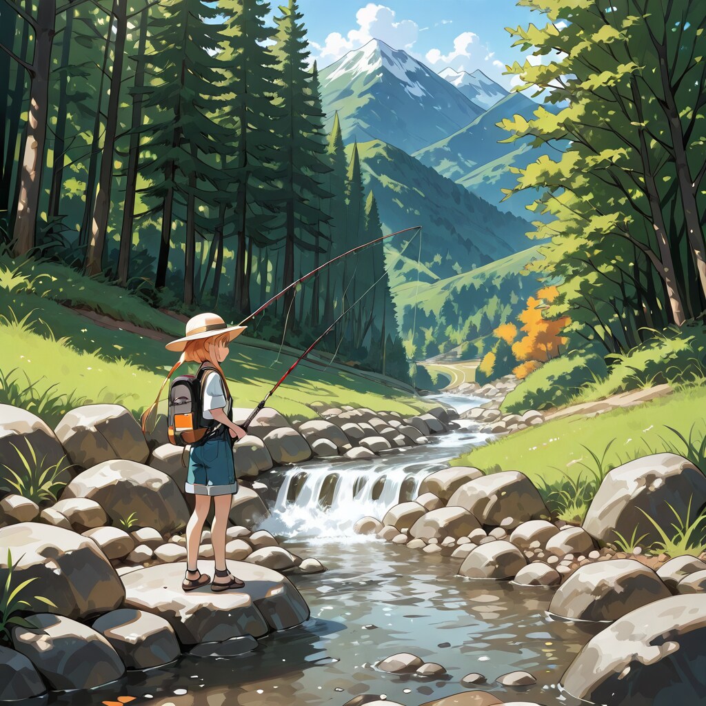 渓流釣り