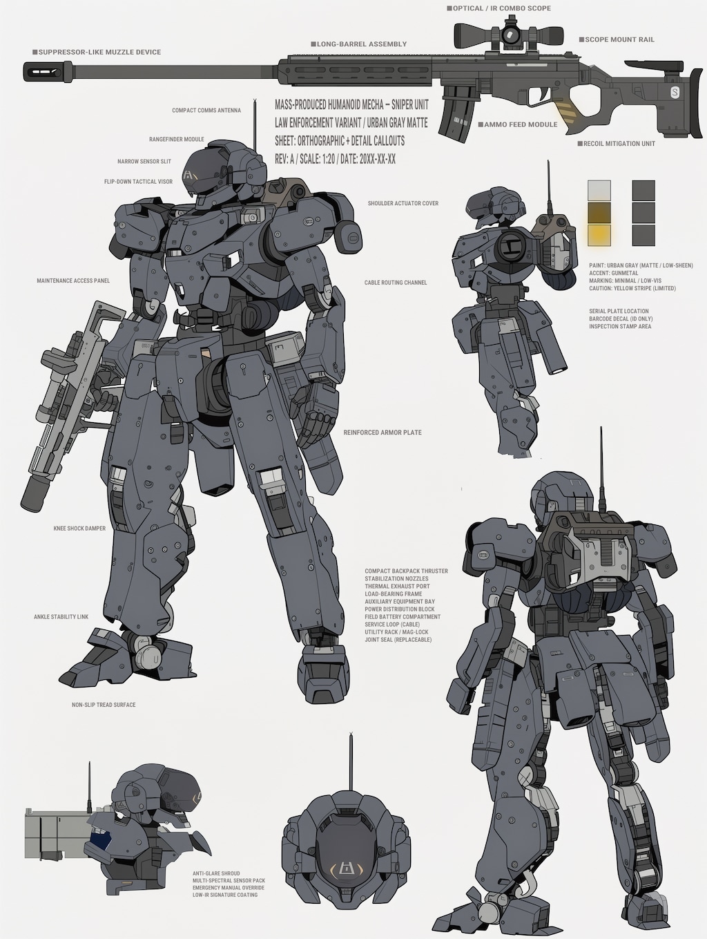 量産狙撃機：設定画