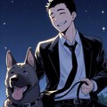 ペットの犬と、黒髪短髪男性★その1-2(9枚) 5枚目