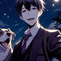 ペットの犬と、黒髪短髪男性★その1-2(9枚) 2枚目