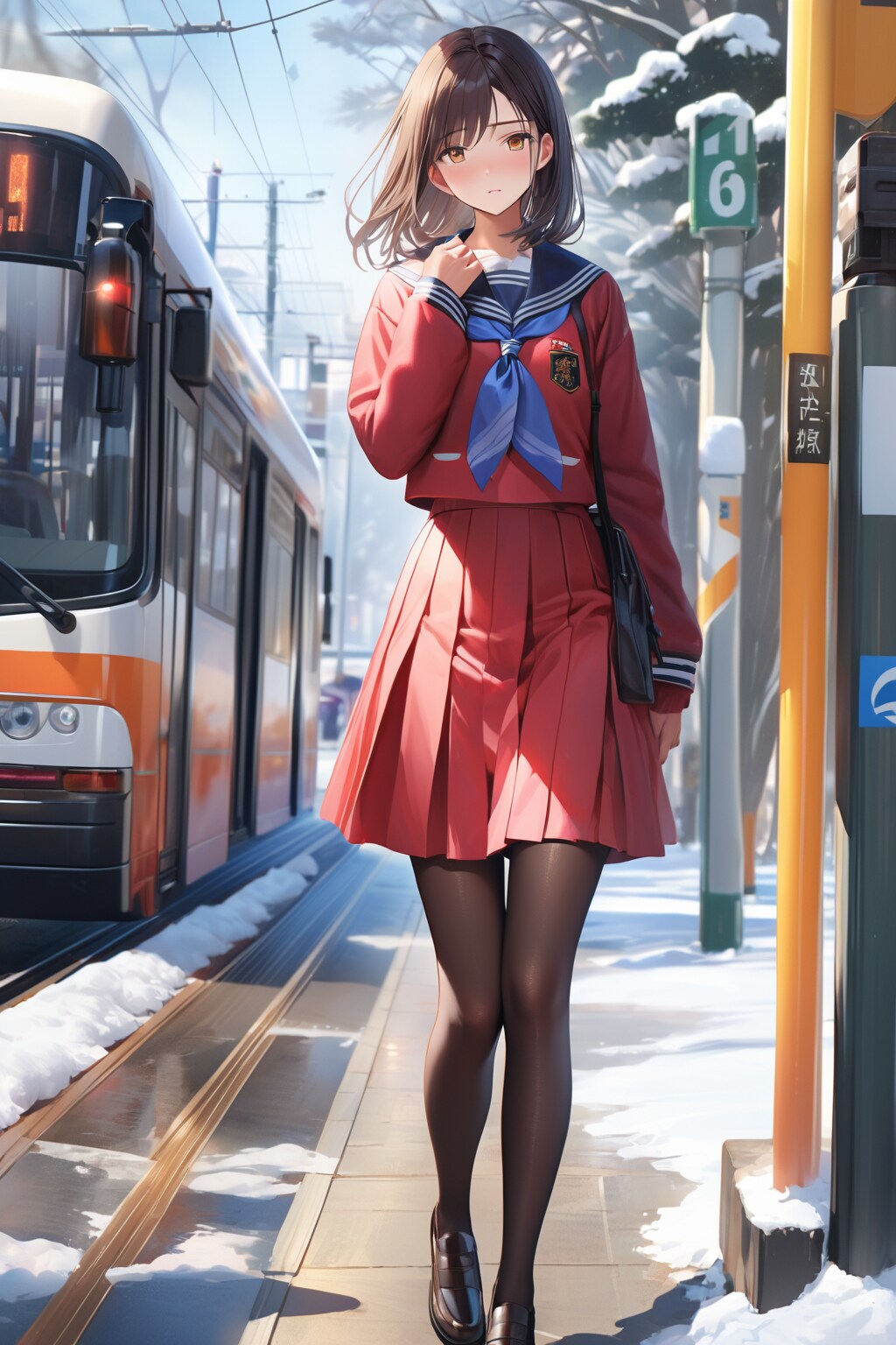 long skirt を　midi long skirt　に変えてみた1枚 | の人気AIイラスト・グラビア