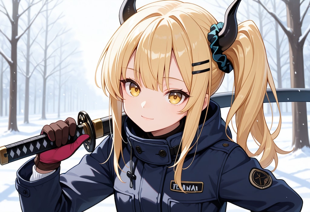 冬とコートと女鬼高生さん