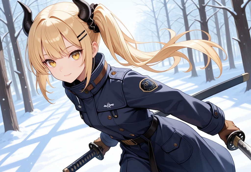 冬とコートと女鬼高生さん