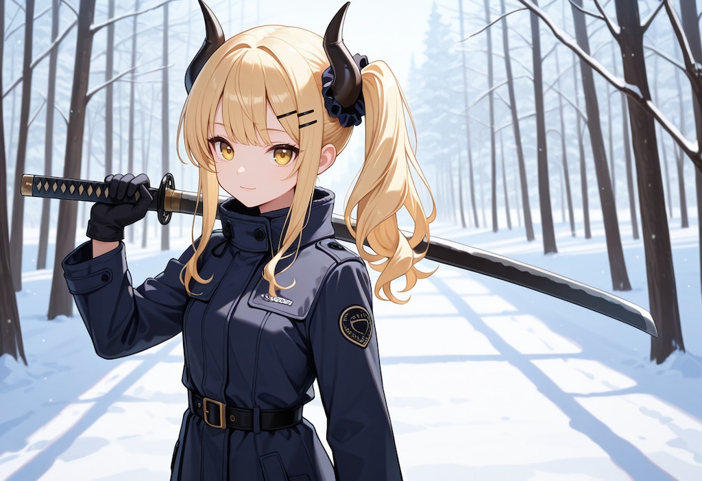 冬とコートと女鬼高生さん