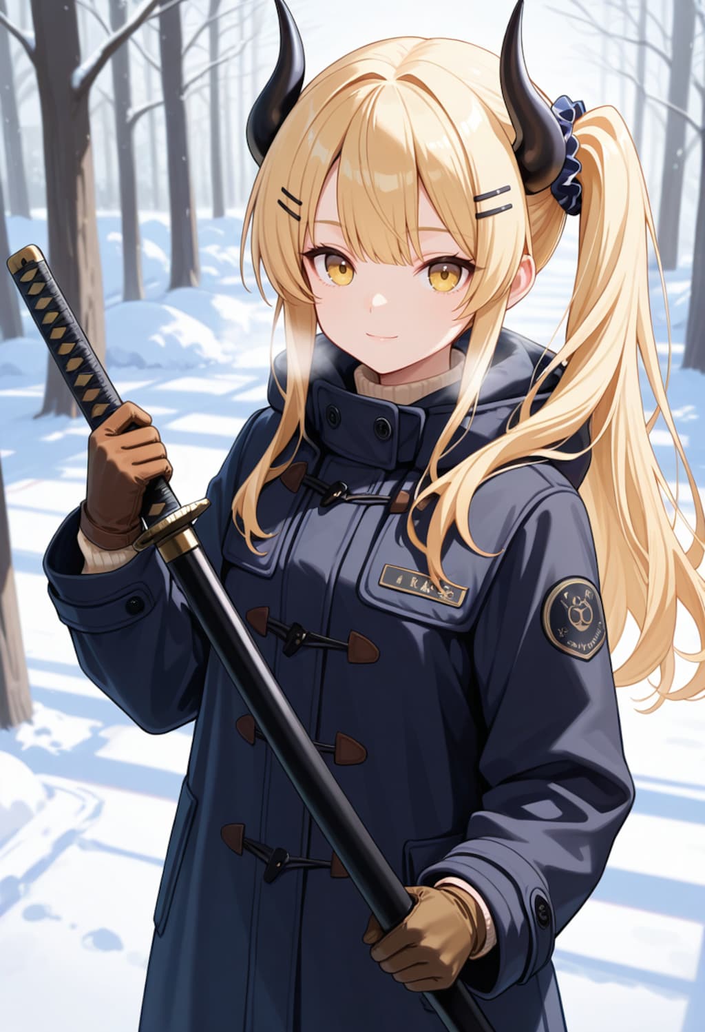 冬とコートと女鬼高生さん