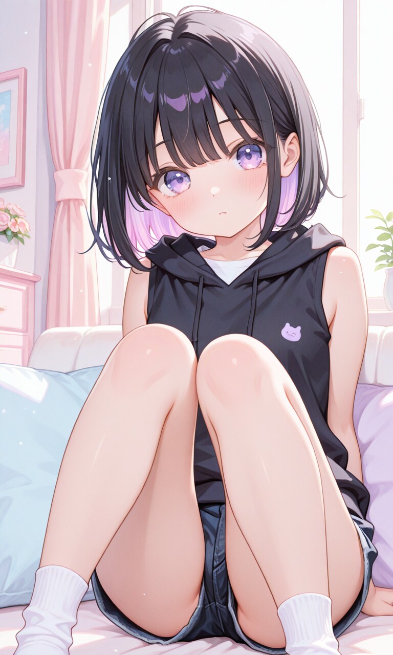 紫色が似合う女の子85