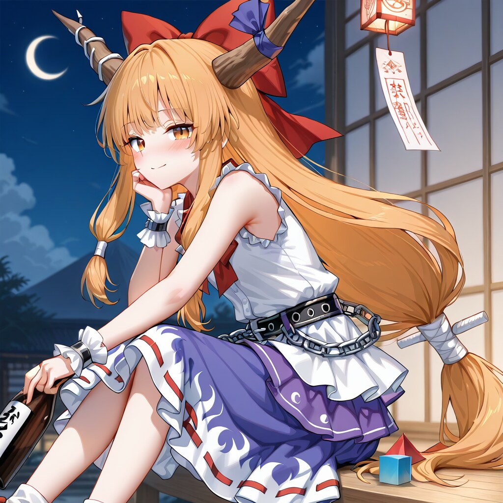 博麗神社の夜咄29｜鬼が惚れた巫女