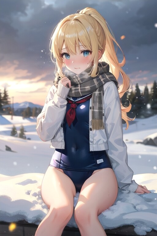 さ、、寒い🥶 | の人気AIイラスト・グラビア