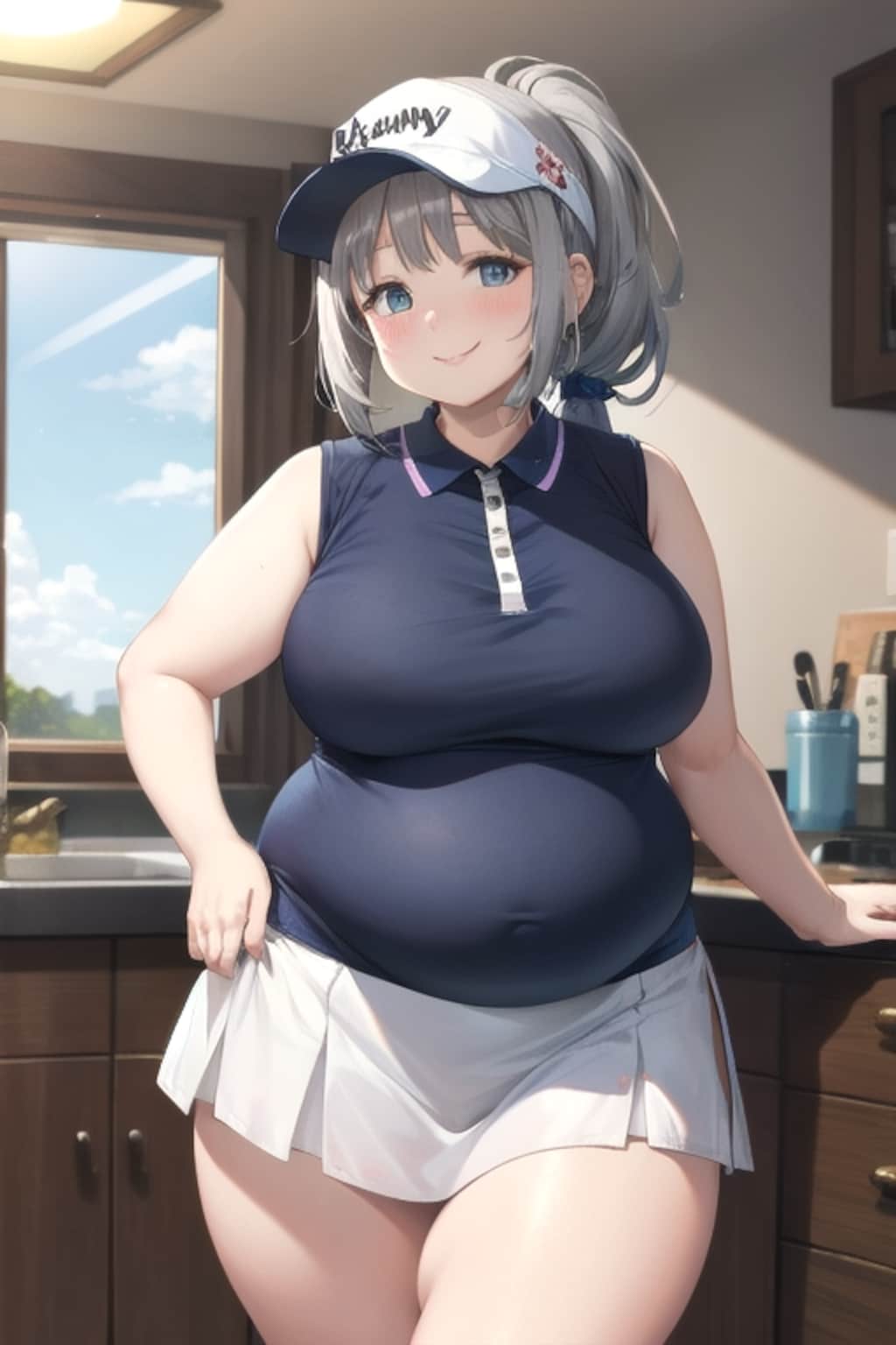 ゴルフウェアなムチムチさん