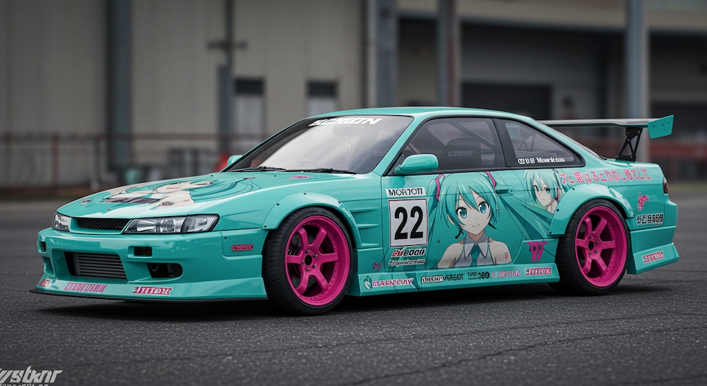 S14シルビア初音ミク痛車