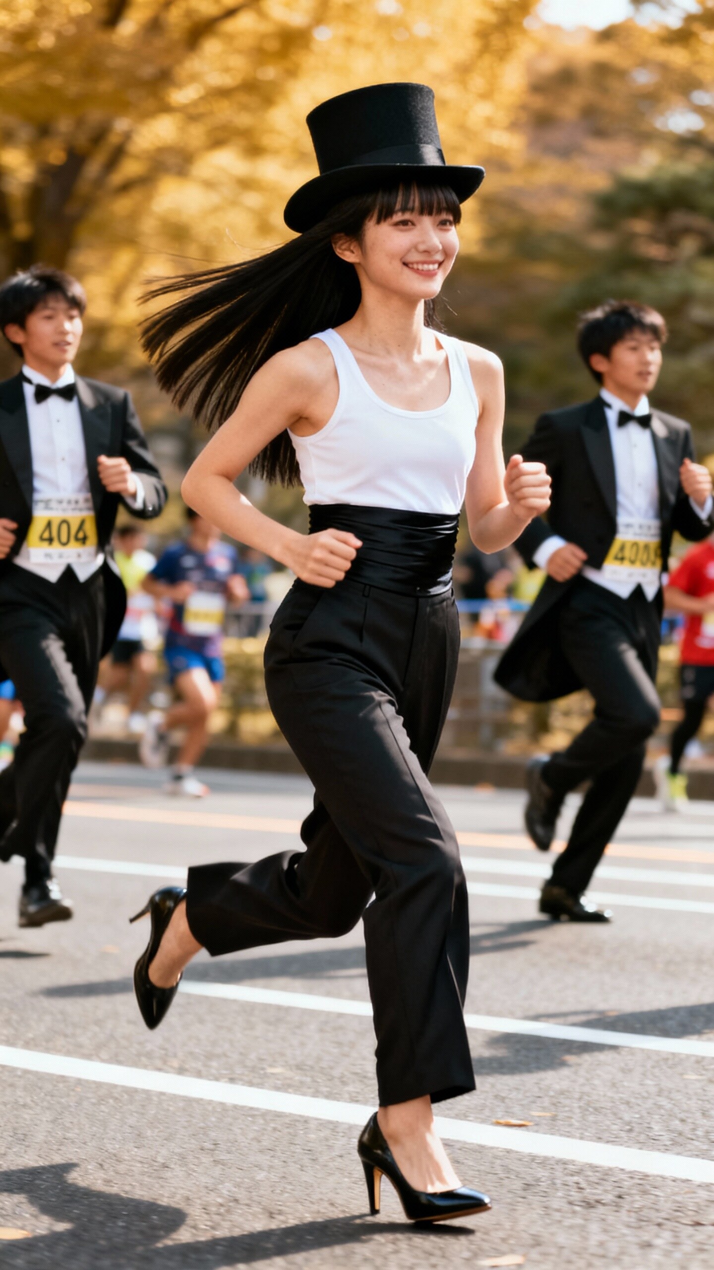 かっこかわいいダンサー白鳥英美梨の東京マラソン