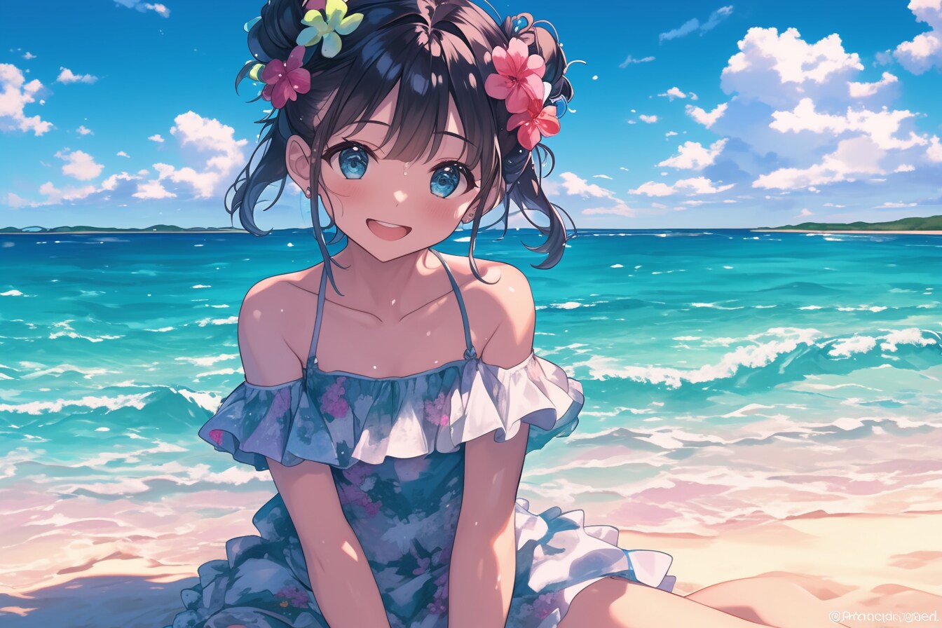 おだんごちゃん🍡✨の夏05 | の人気AIイラスト・グラビア