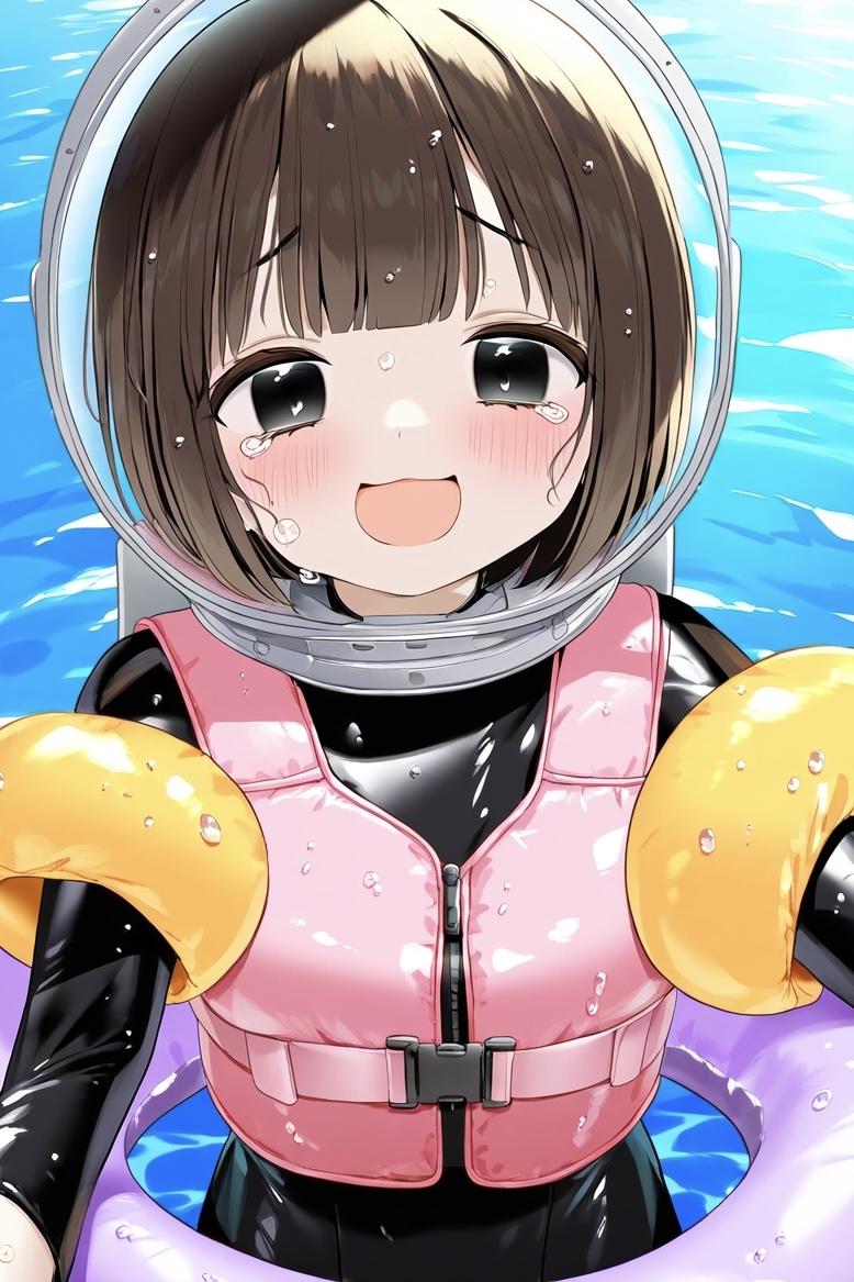 絶対溺れない水着の試作品