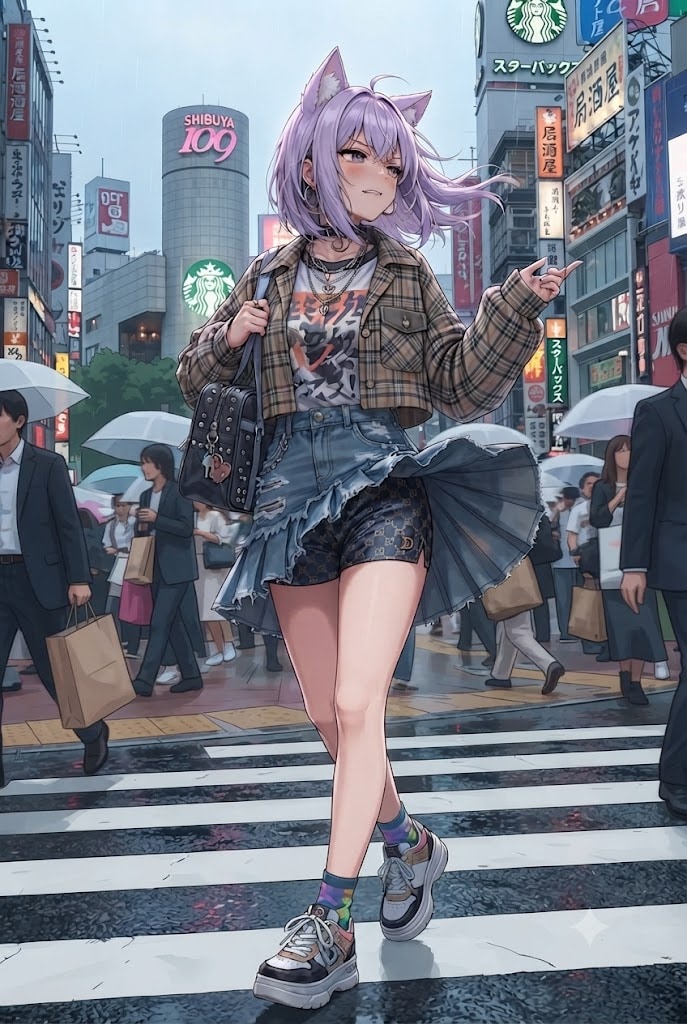 ナンパをあしらうギャルのシス