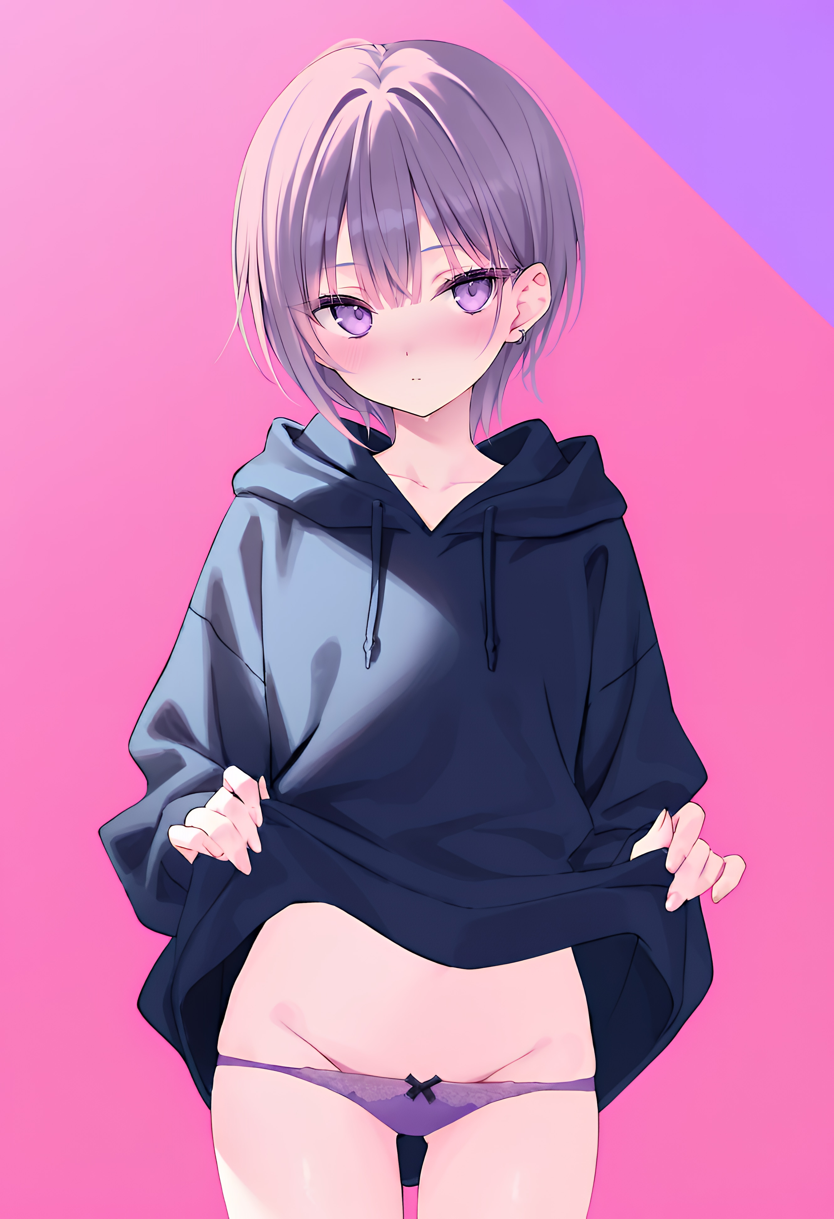 パーカー娘の鼠径部