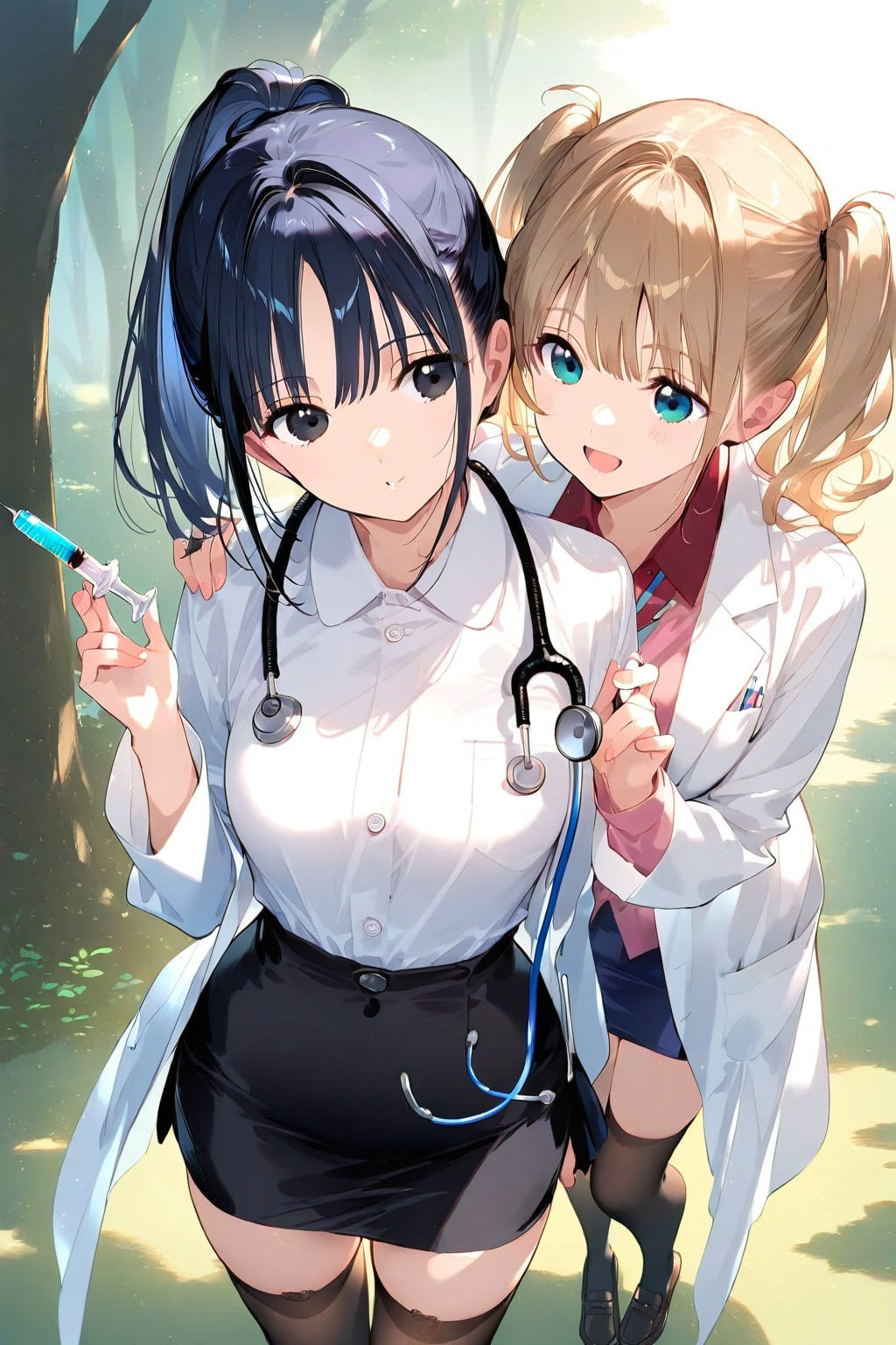 野生の女医が現れた！