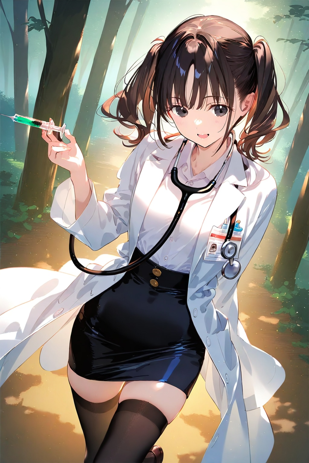 野生の女医が現れた！