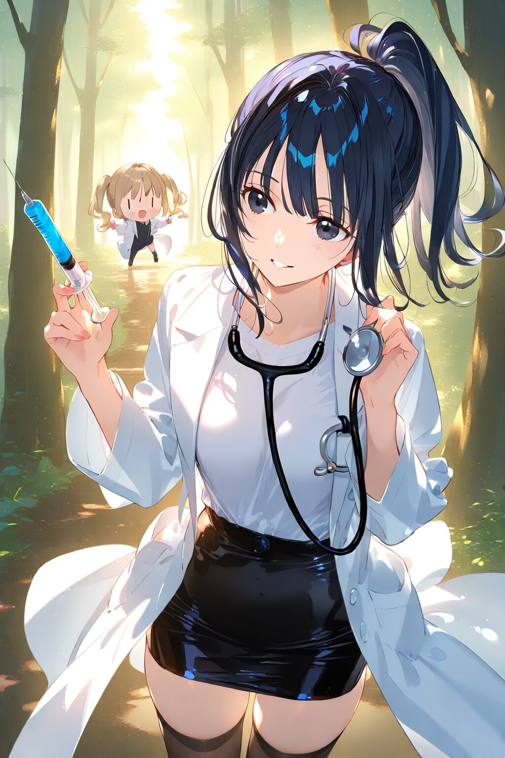 野生の女医が現れた！