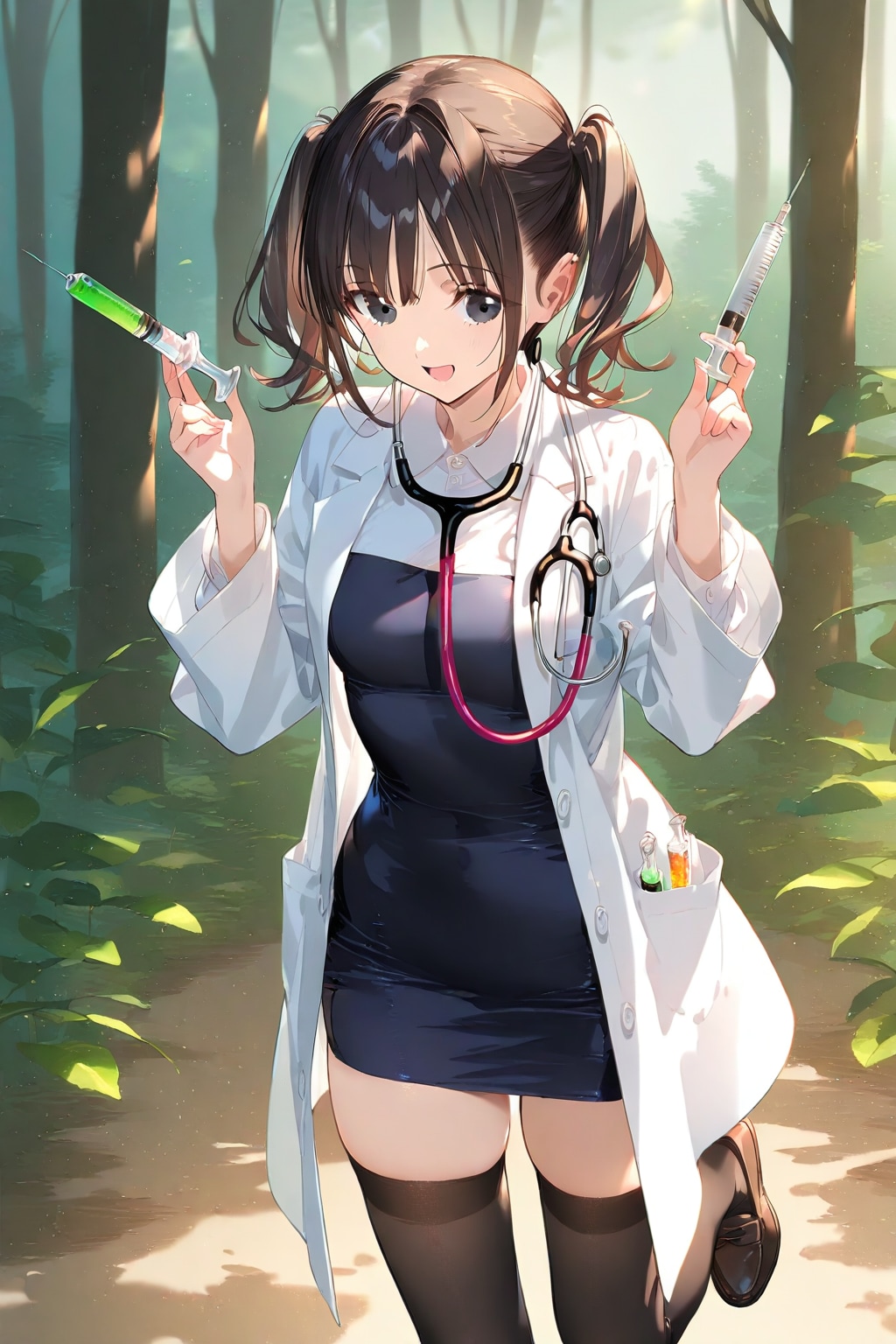 野生の女医が現れた！