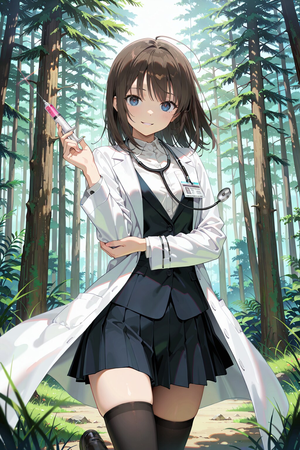 野生の女医が現れた！