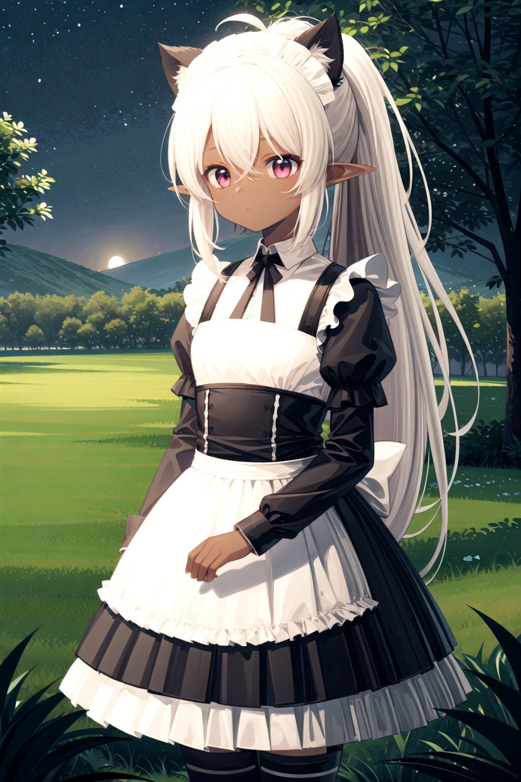 エルフなのにケモ耳生えちゃった | の人気AIイラスト・グラビア