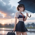 梅雨の時期は傘を忘れずに 2枚目