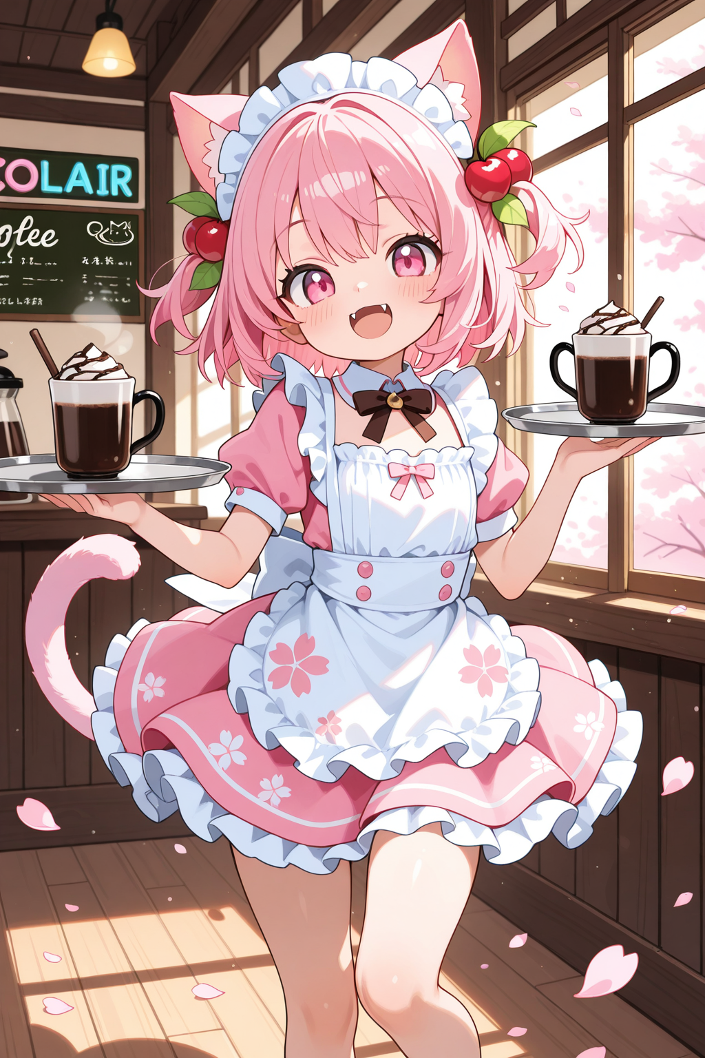 ピンクメイドねこちゃん！！