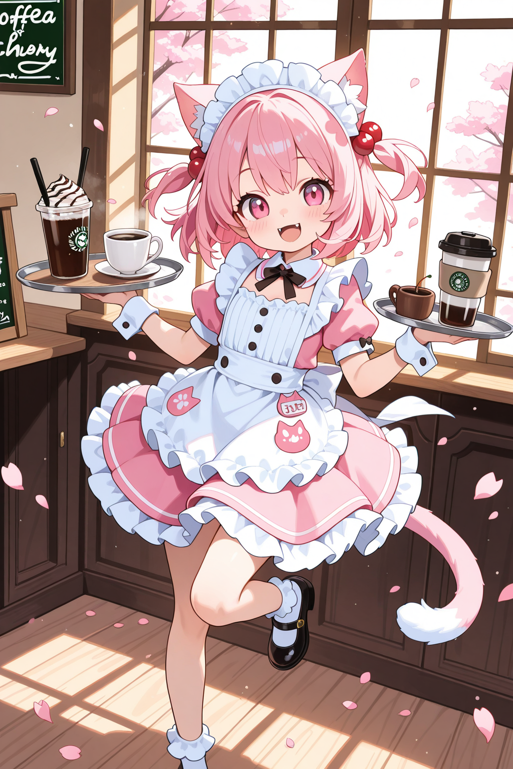 ピンクメイドねこちゃん！！