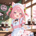 ピンクメイドねこちゃん！！ 2枚目