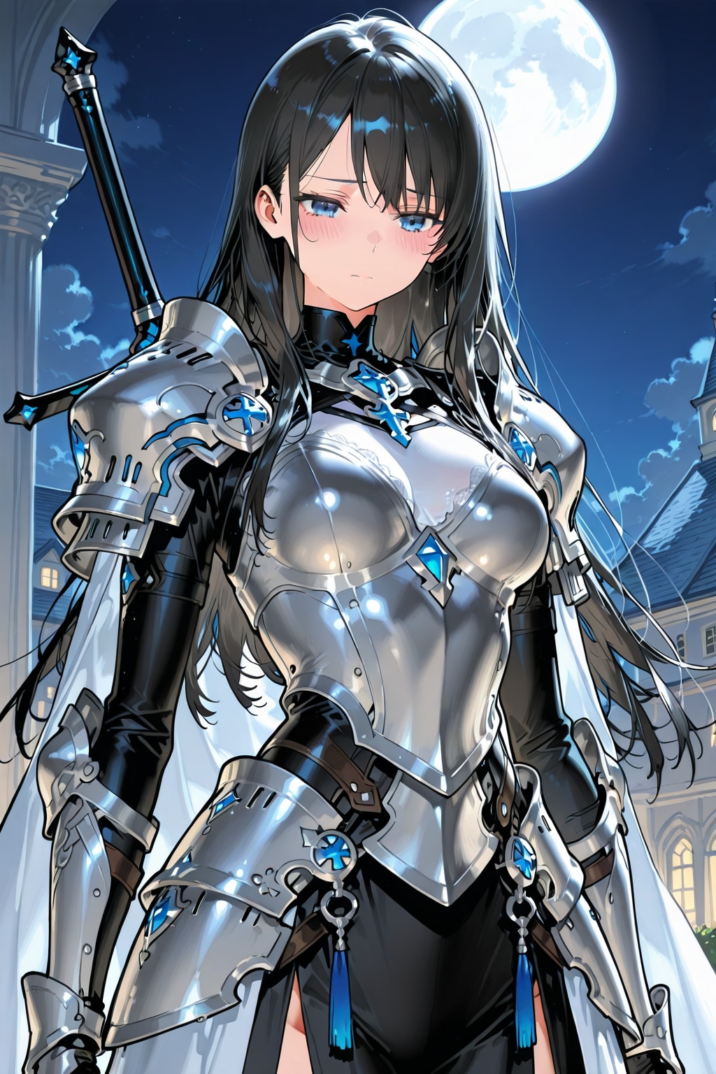 中世ヨーロッパの街を歩く葵さん