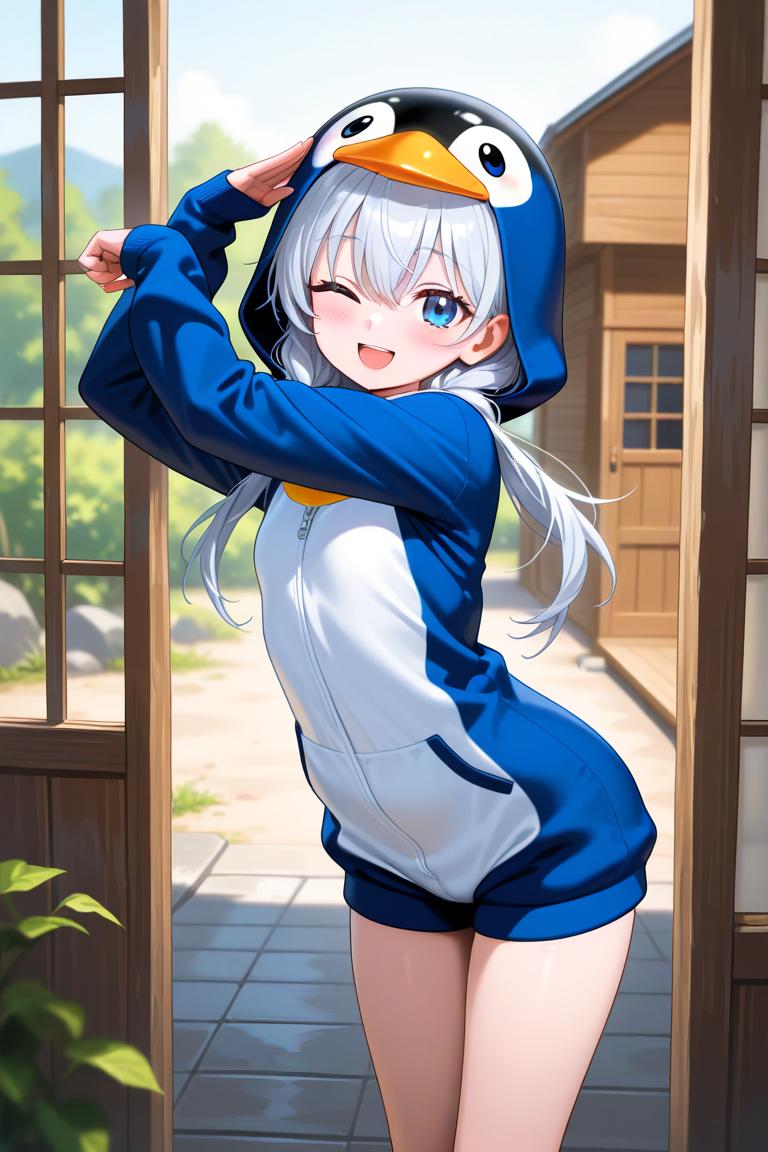 みてみてー、ペンギン子ちゃんだよー！