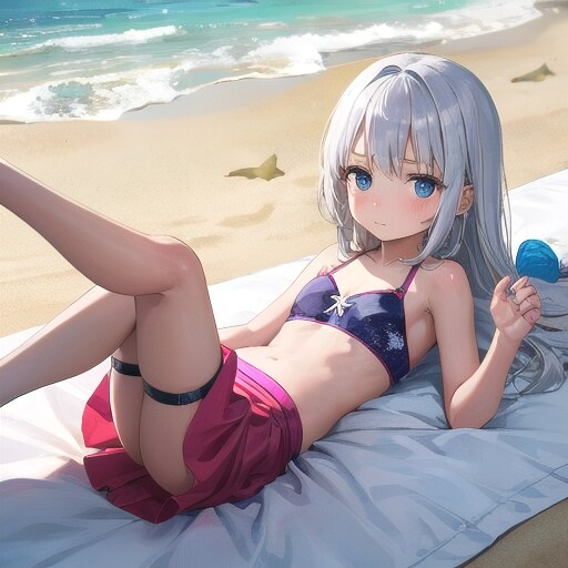 砂浜と水着2