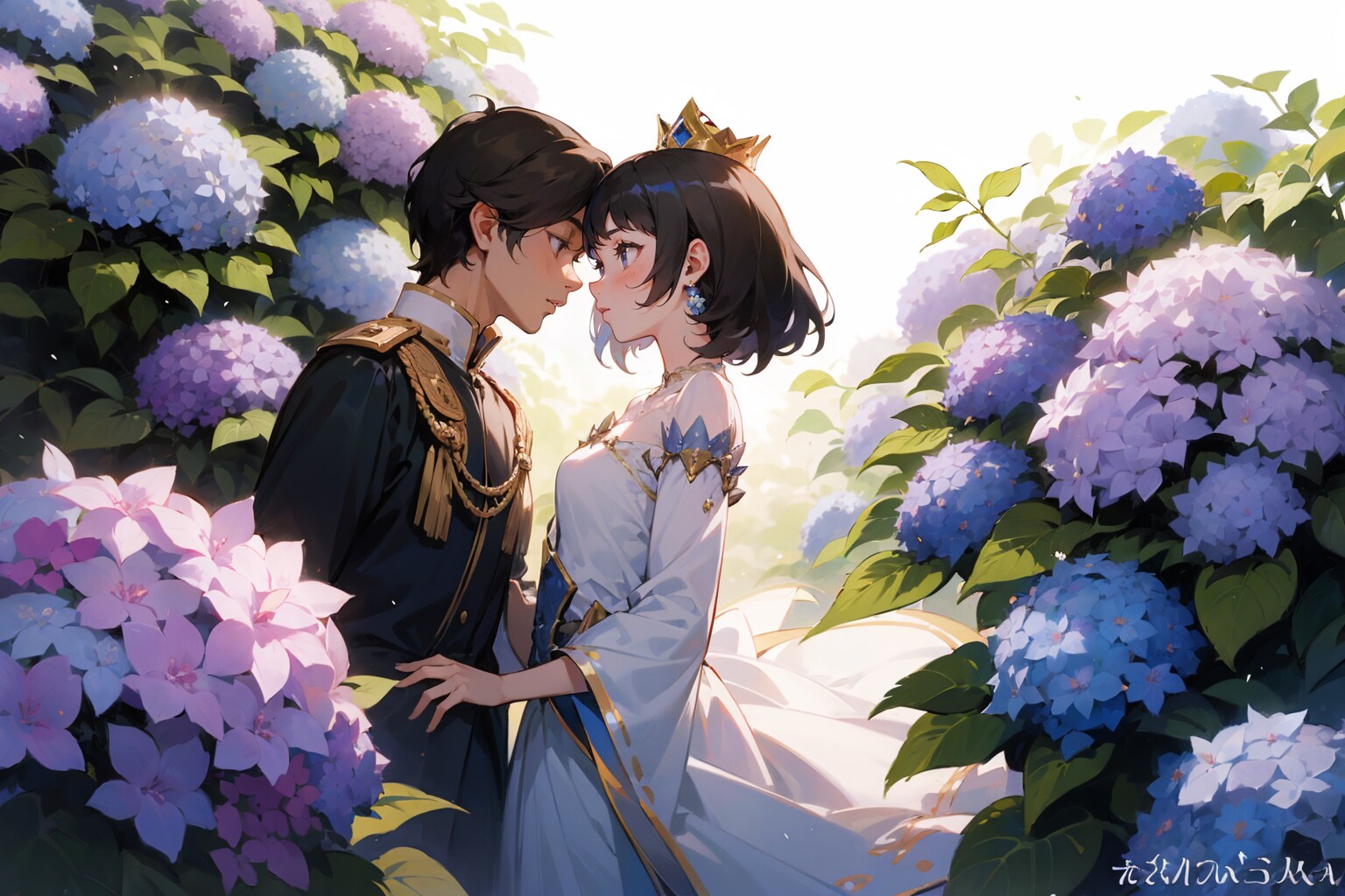 花の中で