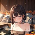 温泉ガール♨️秋の紅葉🍁 7枚目
