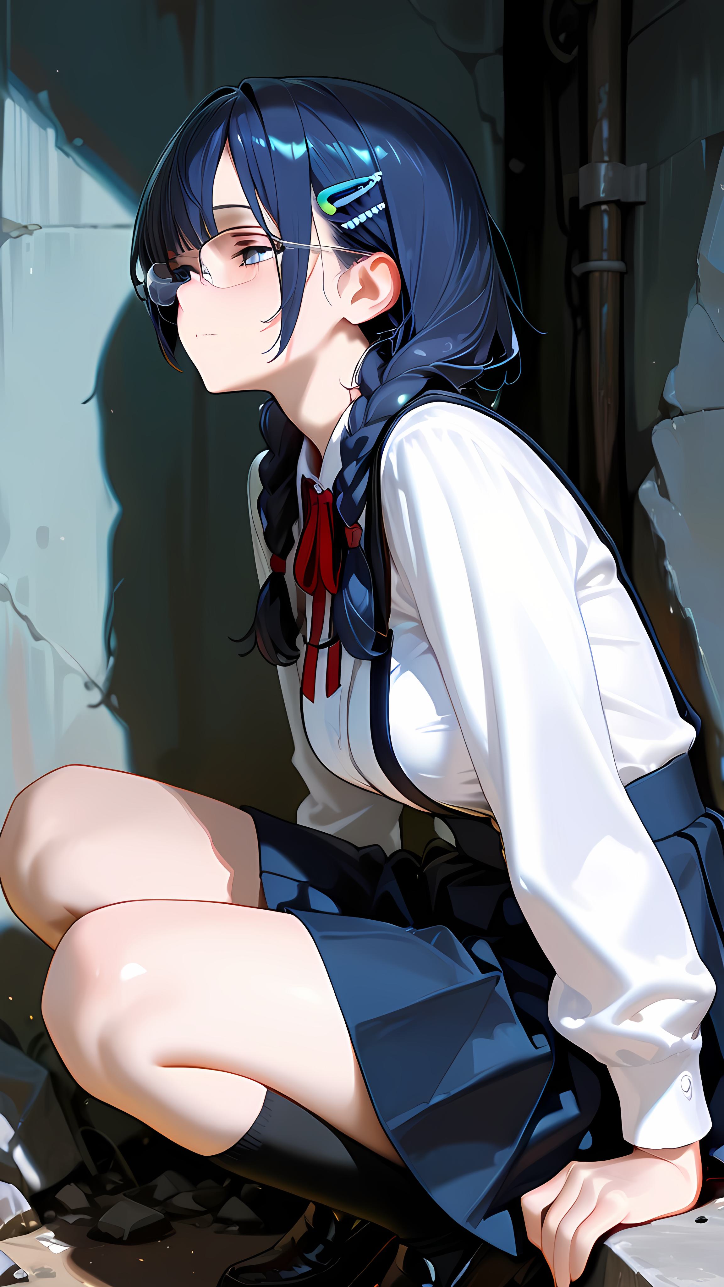 ビル裏にて | の人気AIイラスト・グラビア