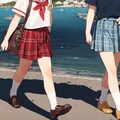 海と少女と制服と 5枚目