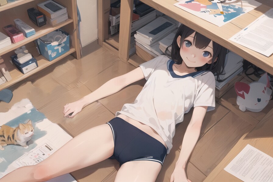 猫と体操少女 : 2023.10.18