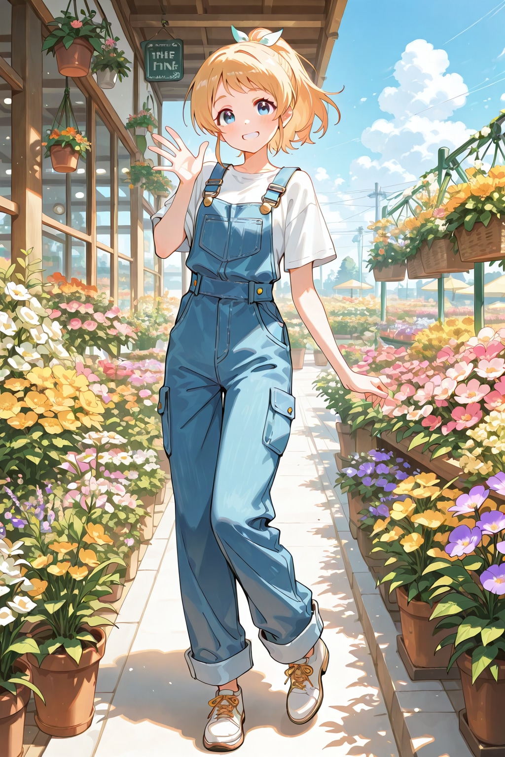 花屋さんで働いています。