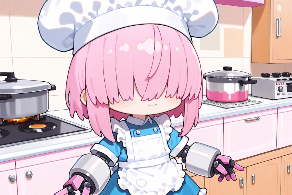 うちのこルーキーのちびシェフロボ