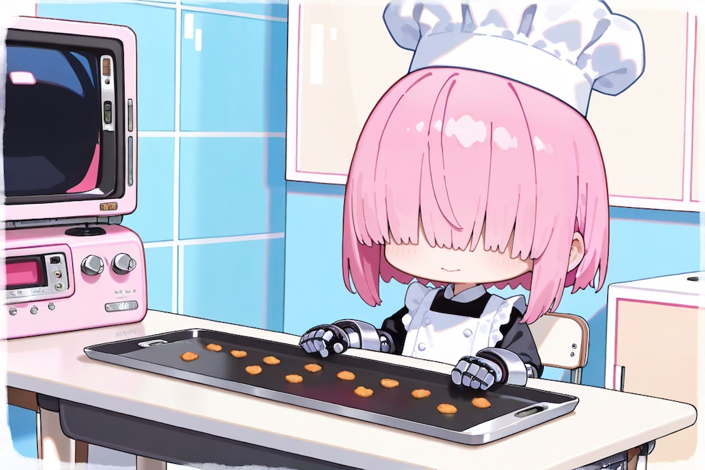 うちのこルーキーのちびシェフロボ