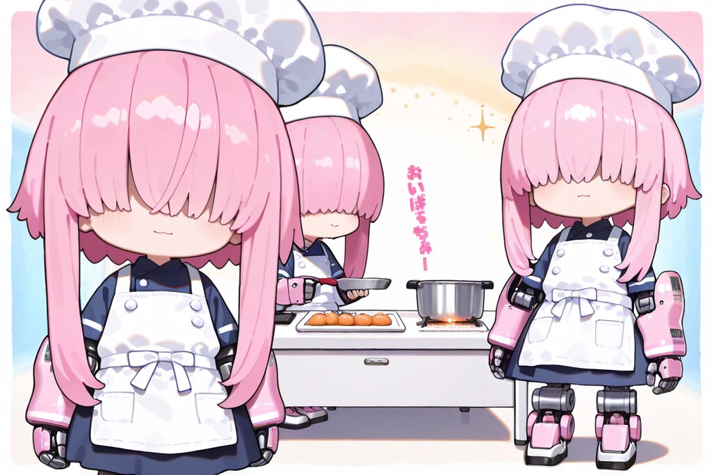 うちのこルーキーのちびシェフロボ