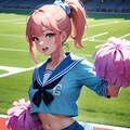 ポニーテールのチアリーダー少女 5枚目