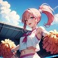 ポニーテールのチアリーダー少女 7枚目