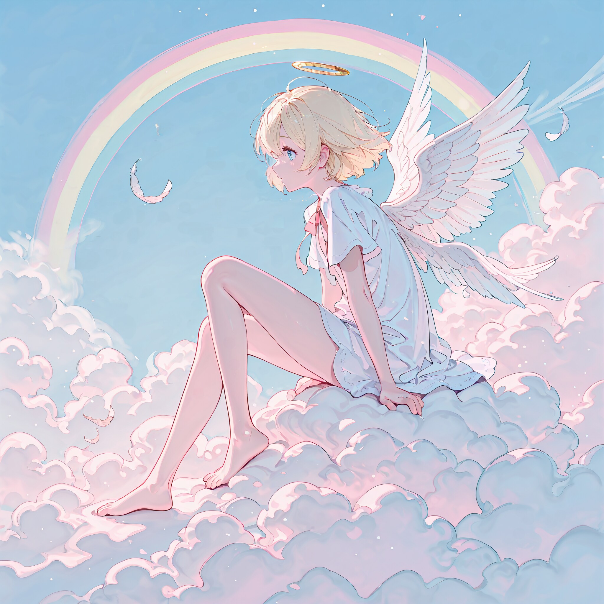 黄昏れの天使ちゃん | の人気AIイラスト・グラビア