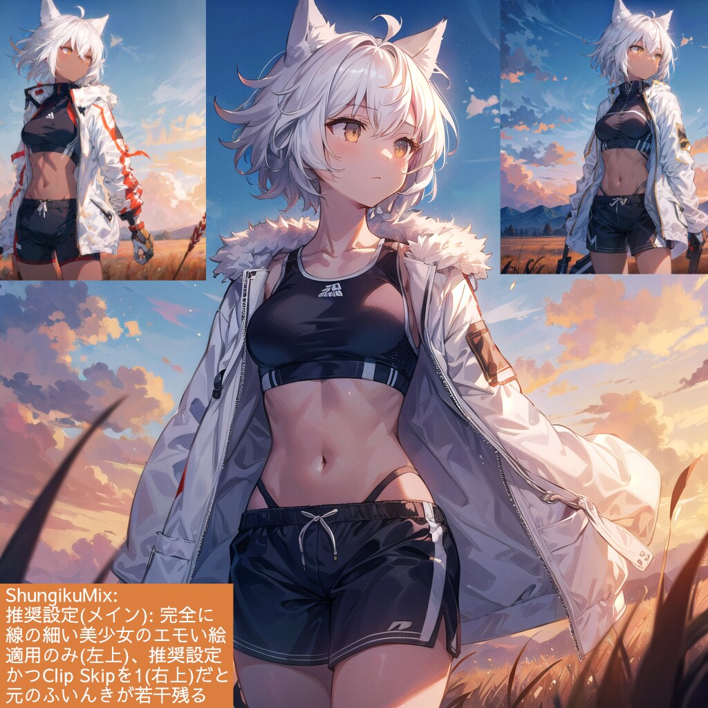 朝焼けにアスリートのこれくしょん 【モデル別12枚】