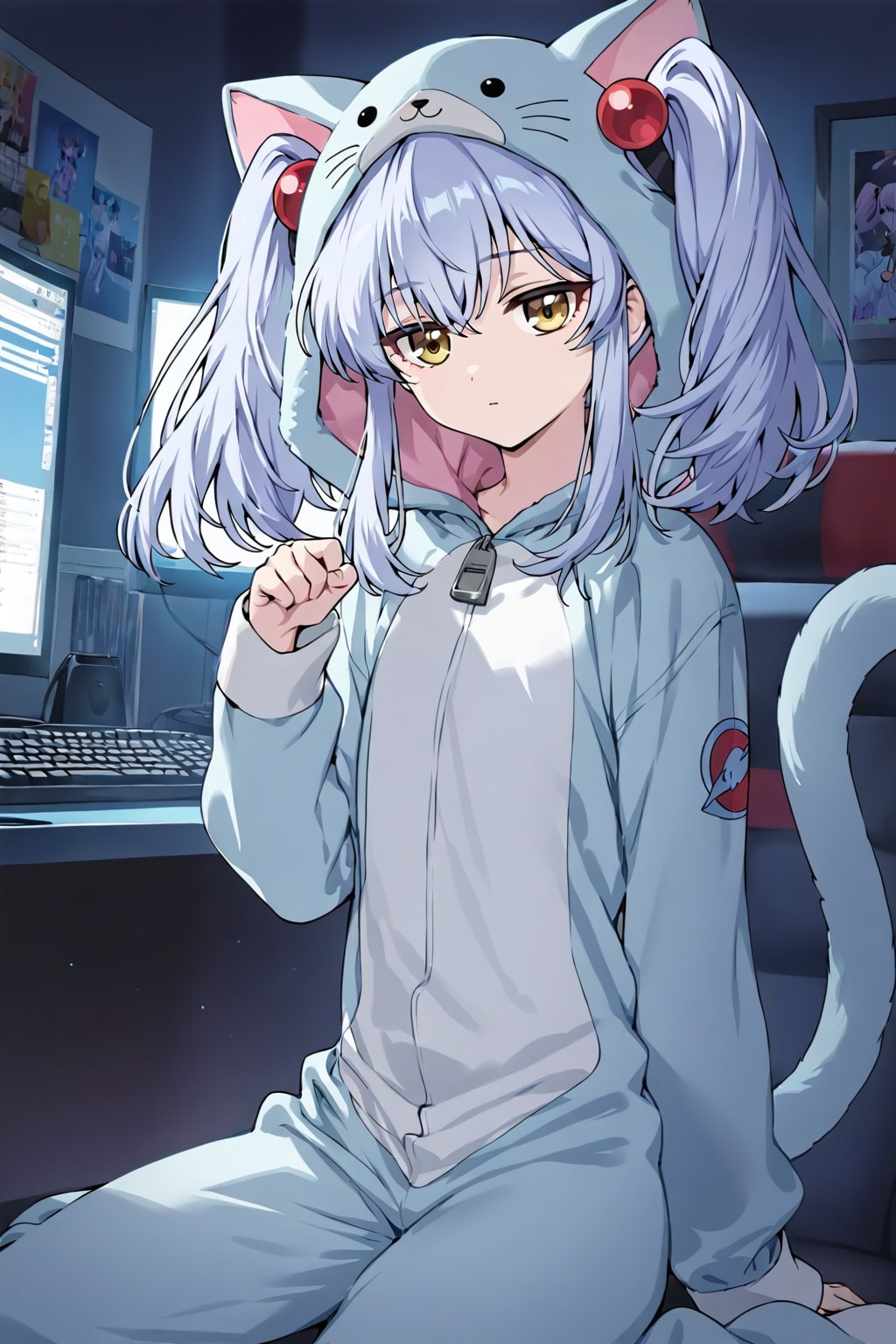 にゃー（無表情）